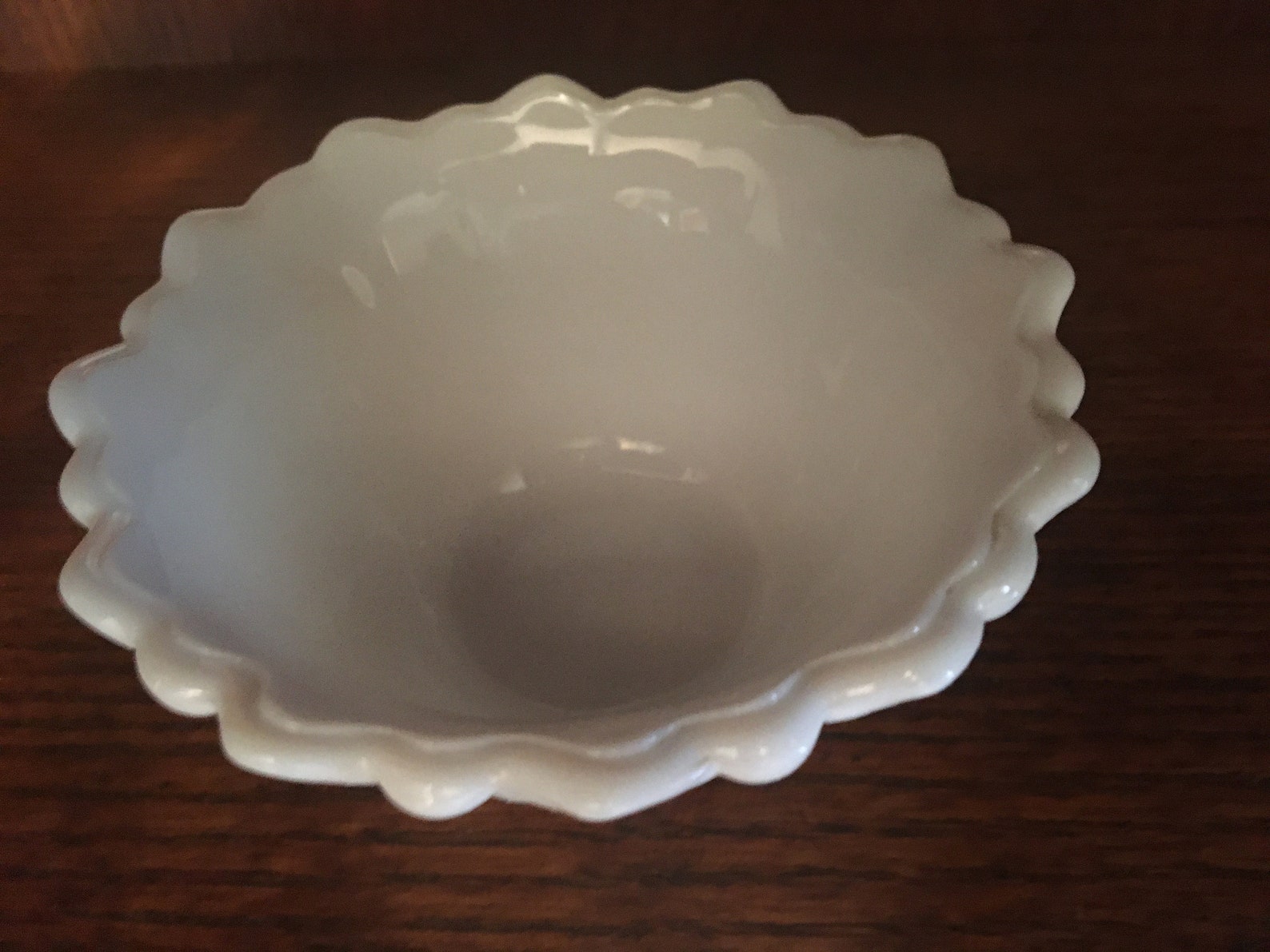Vintage Indiana Glass Milk Glass Small Bowl Wild Rose Pattern Etsy