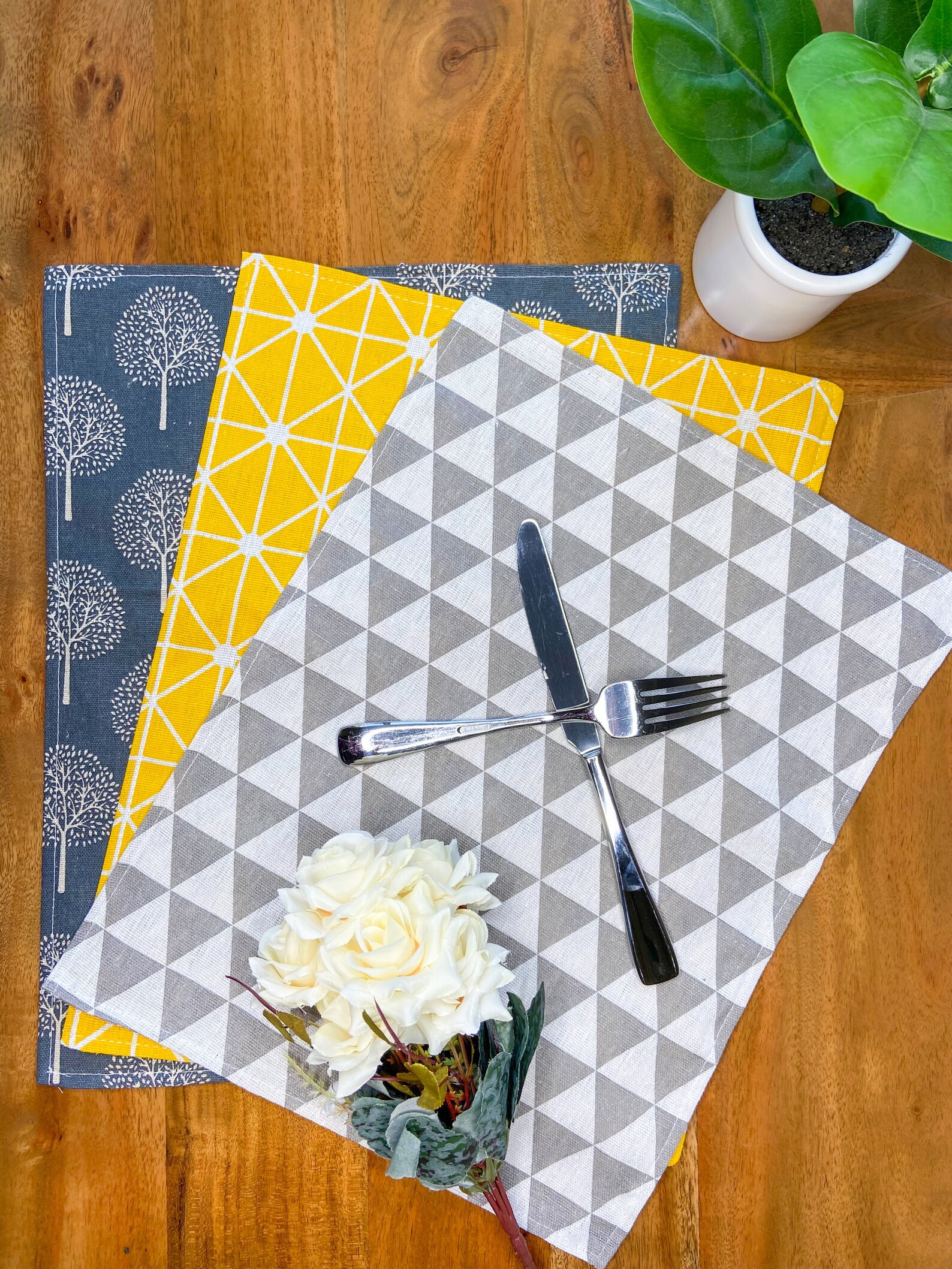 Linen Placemat Set of 4 Japanese style table mat Etsy