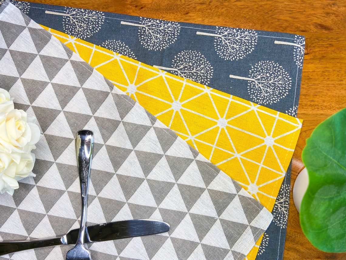 Linen Placemat Set of 4 Japanese style table mat Etsy