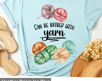 Rolig garnälskare-t-shirt: Kan mutas med garngrafik-t-shirt