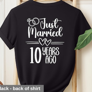 Gepersonaliseerde jubileum-T-shirt: gepersonaliseerd cadeau voor koppels