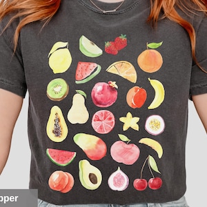 Tropical Fruit Graphic T-Shirt: Summer Foodie Tee