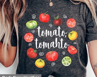 Tomaten Liebhaber T-Shirt: Retro Garten Grafik T-Shirt