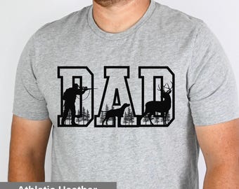 お父さんハンティングTシャツ、アウトドアマングラフィックTシャツ