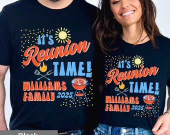 Custom Family Reunion BBQ T-Shirt: Personalized Last Name & Year