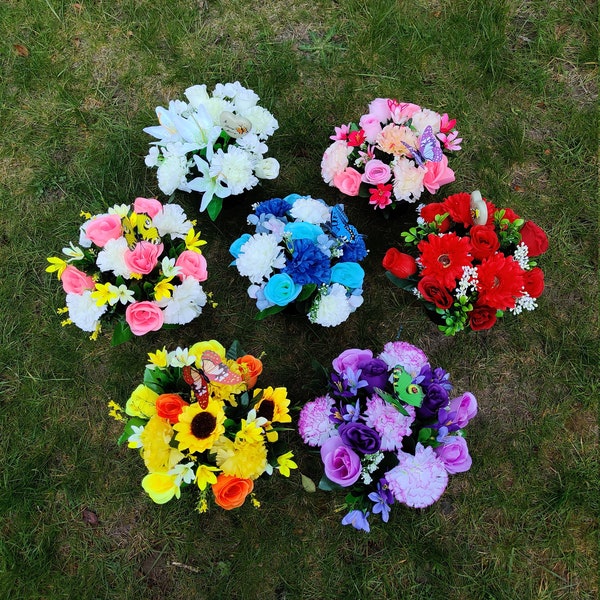 Artificial Flowers for Grave Etsy UK