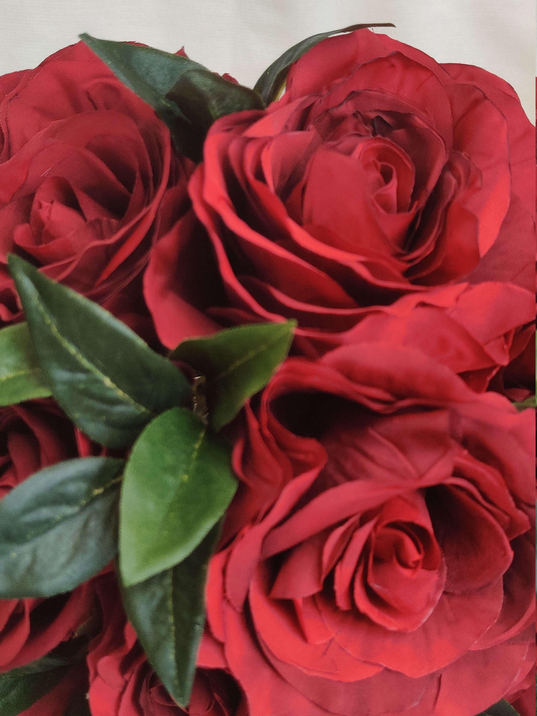 Red Rose Wedding Flowers Red Faux Wedding Flowers Bridal Etsy UK