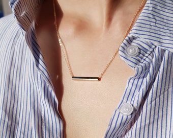 Bar necklace | gold bar necklace | skinny bar | thin bar | simple necklace | dainty necklace | minimalist | gift for her | wife | girlfriend