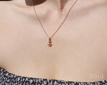 Anchor charm necklace | gold anchor charm | nautical necklace | friendship necklace | simple necklace | minimalist | for her | best friends