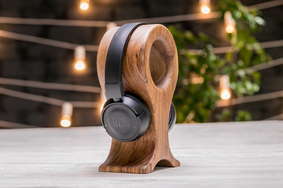 Wood Headphone Stand Wood Headset Stand Headphone Station Custom