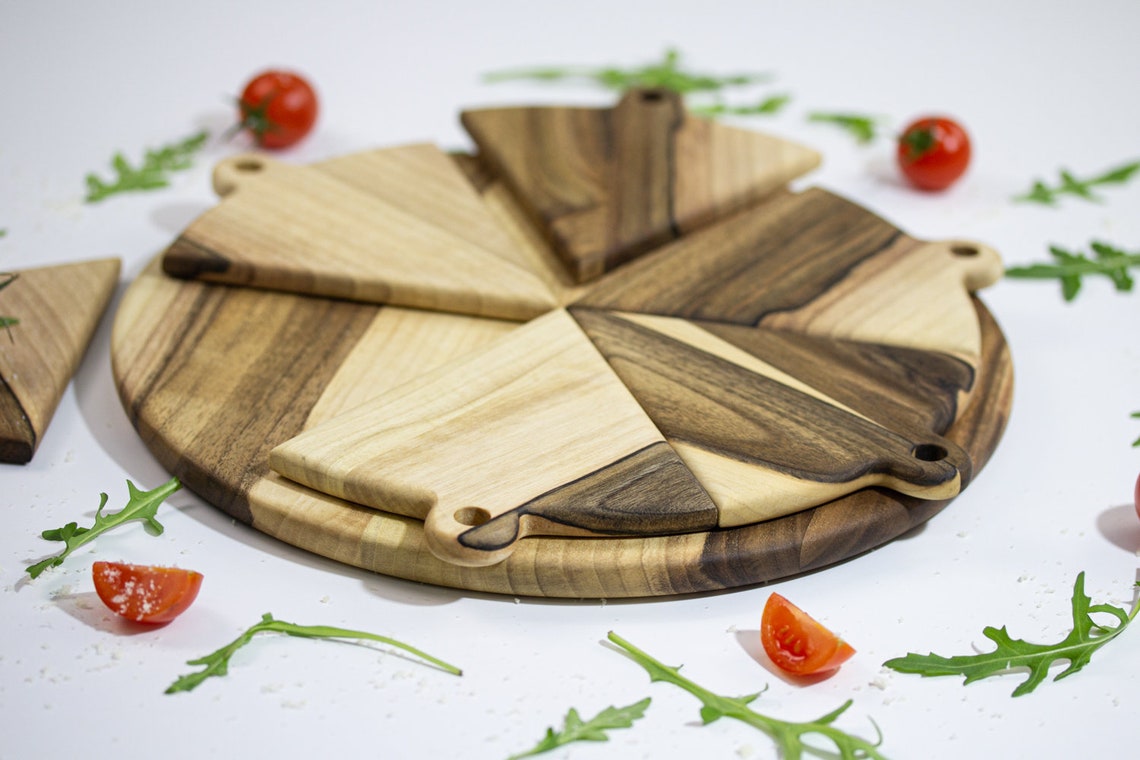 Wooden Pizza Board Individual serving boards Cutting Board Etsy