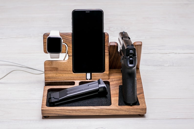 Gun Valet Men Edc Valet Gun Edc Stand for Gun Valet Wood - Etsy