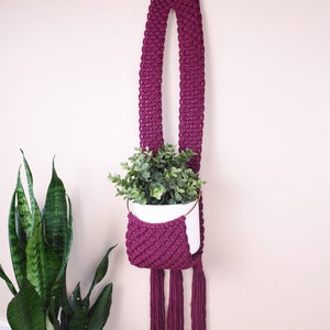 Plant Hanger with Metal Ring - Made-to-Order Macrame Wall Hung Plant Holder