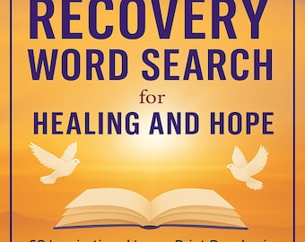 Recovery Word Search Book – Large Print Healing Puzzles