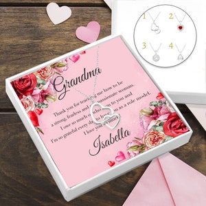 Personalisiertes Geschenk für Oma | Großmutter Dankesgeschenk von Enkelin | Personalisierte Nana Geschenke | Halskette Geschenk für Oma