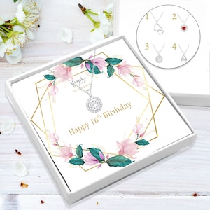 16th birthday gift sterling silver necklace | Gift for her 16th | Personalised 16th gift idea for best friend | 925 sterling silver necklace