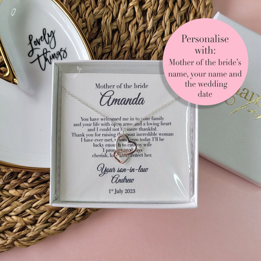 Buy Mother of the Bride Wedding Gift From the Groom Future Mother-in-law  Jewellery Gift Choose From Designs Personalised Gift Online in India 