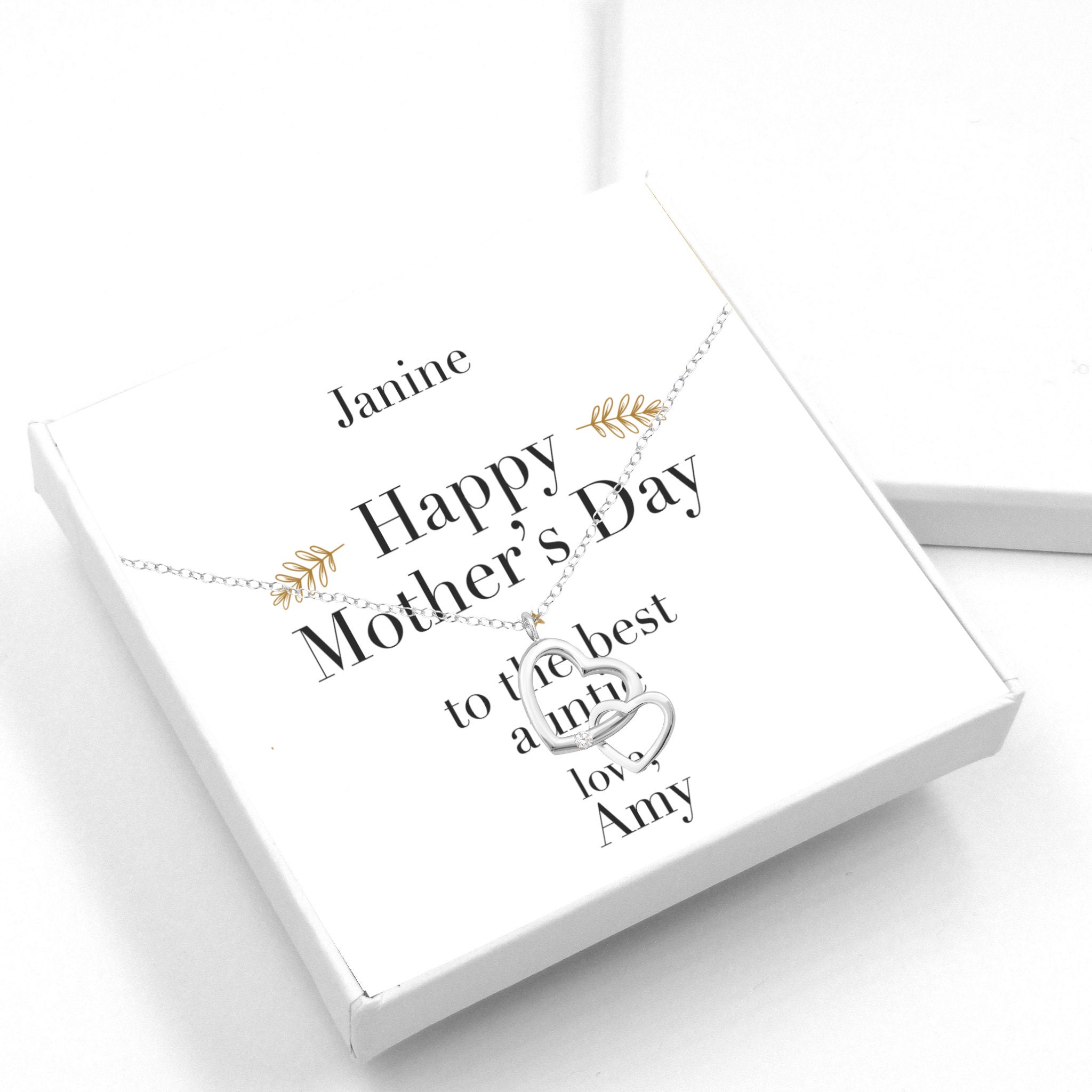 Personalised Gift for Auntie Jewellery 