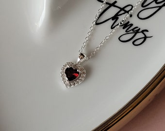 Collana in argento sterling per il 18° compleanno / Ciondolo in zirconia cubica - Italia