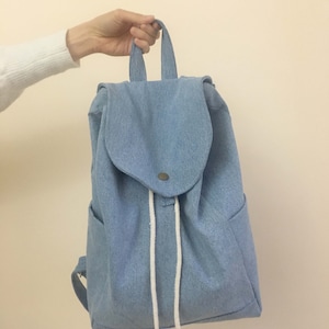 Backpack Sewing Pattern Bag PDF Pattern Denim Backpack Pattern Bag Sewing Pattern Easy Sewing Pattern Backpack PDF