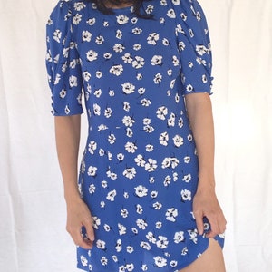 Puff Sleeve Dress Sewing Pattern Mini Dress Pattern Women Dress Sewing Pattern Dress PDF Pattern Keyhole Dress Pattern Mini Dress Pattern