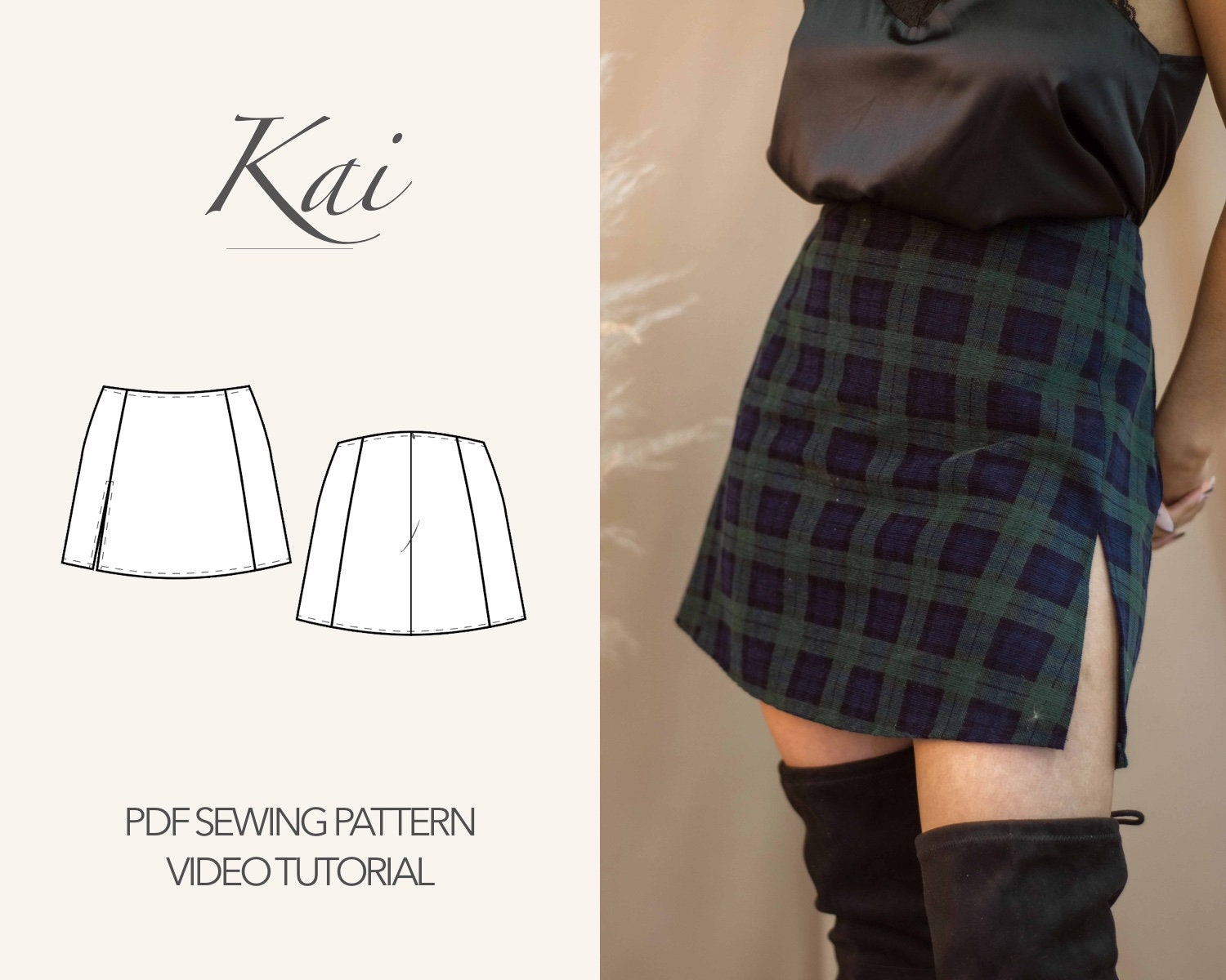 Learn how to sew a split hem with this quick video tutorial.