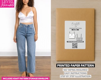 Bralette Cami Top Printed Sewing Pattern – Paper Pattern (XS–XXXL)