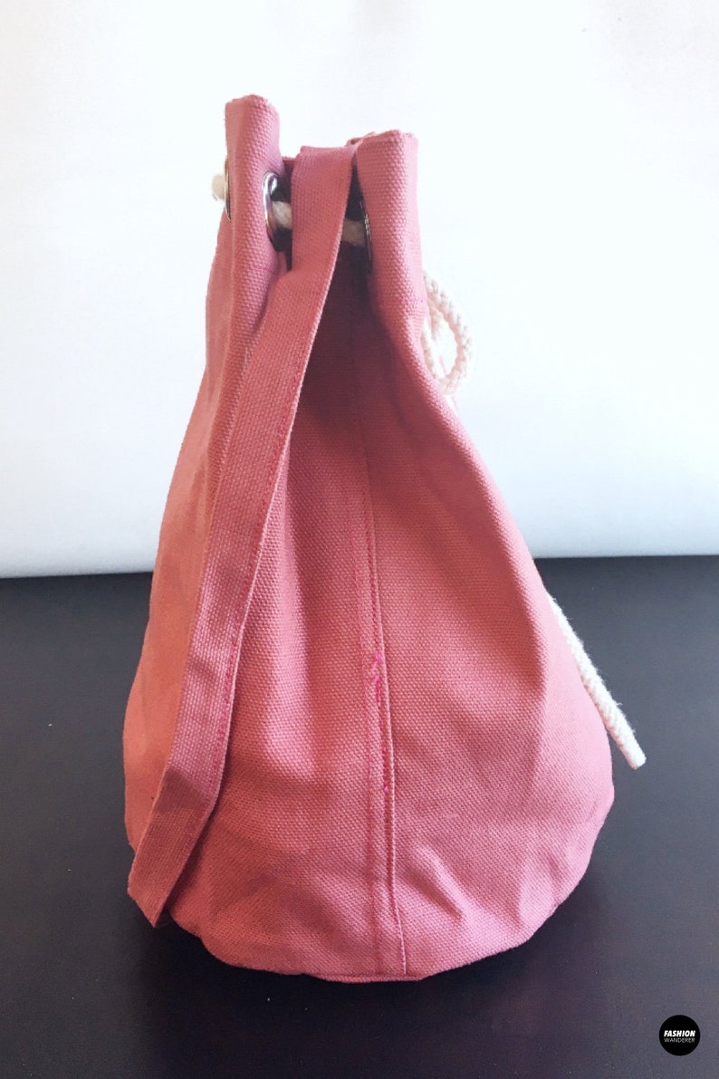 PDF Drawstring Bucket Bag Pattern Beginner Sewing Pattern Etsy