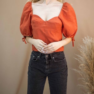 Bustier Top Sewing Pattern Women Top Pattern Puff Sleeve Top Pattern Corset Top Sewing Pattern Crop Top Pattern PDF Top Sewing Pattern