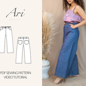 Easy Sewing Pattern for Womens Pants and Shorts, Wide Leg Pants, High  Waisted Pants, Womens Jeans, Mccalls 8408, Size 6-14 16-24, Uncut FF 