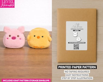Coin Purse Printed Sewing Pattern – Paper Pattern (ONE SIZE)