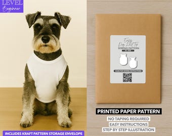 Easy Dog Knit Top Printed Sewing Pattern – Paper Pattern (XS–3XL)