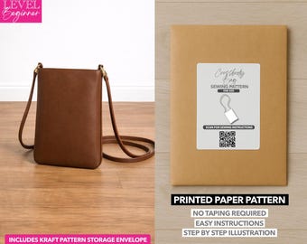 Patron de couture imprimé mini sac à bandoulière - Patron en papier (TAILLE UNIQUE)