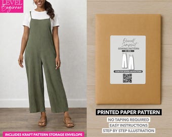 Overall Jumpsuit Printed Sewing Pattern – Paper Pattern (XS–XXXL)