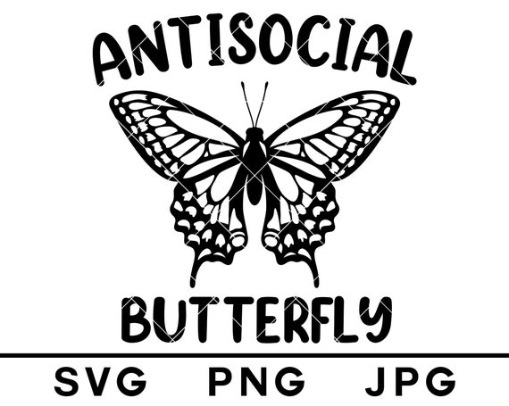 Free Free 131 Antisocial Butterfly Svg SVG PNG EPS DXF File
