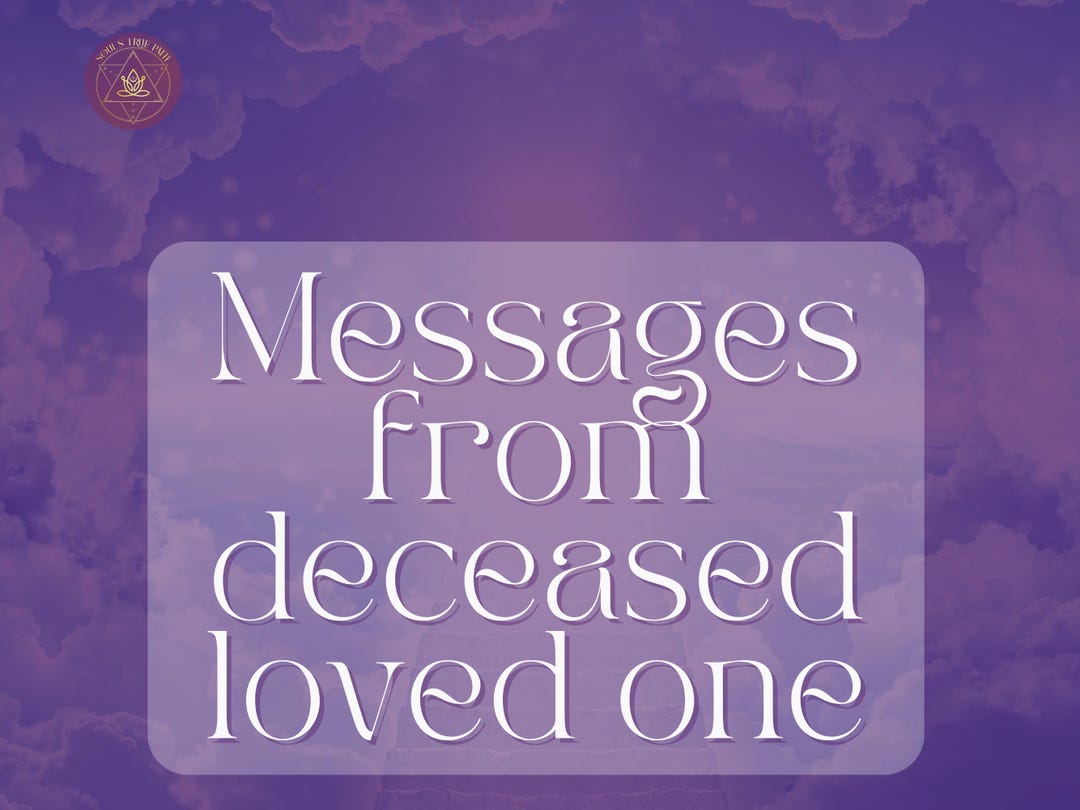 Messages From Deceased Loved One Remembering a Loved One Gifts for