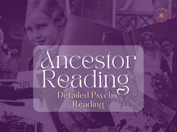 Ancestor Reading Ancestral Reading  Spirit Guide Reading Contact Ancestor Readings Ancestor Tarot Reading
