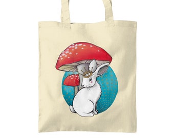 Rabbit Tote Bag – Quirky Gift – Eco-Friendly Shopping Bag