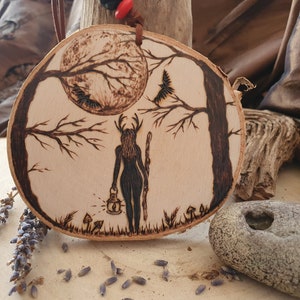 Small Elen of the Ways /Horned Goddess of the Beasts/Green Lady Altar Piece