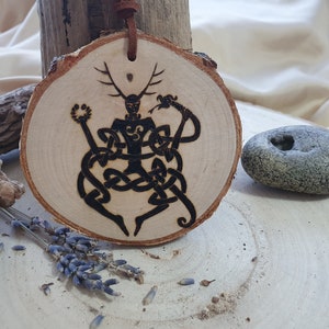 Kleiner Cernunnos Gehörnter Gott/Keltischer Gott des Waldes/Gehörnter Eins/Altar hängend/Wiccan/Pagan
