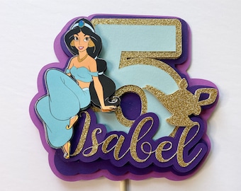 Jasmine, Aladdin, Jasmine Cake Topper, Aladdin Cake Topper, 3D Cake Topper, 3D Jasmine Cake Topper, 3D Aladdin Cake Topper
