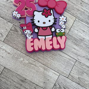 Kitty, Kitty Cake Topper, Kitty Topper, 3D Kitty Cake Topper