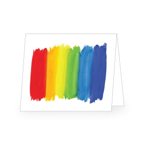 25 Regenbogen Notizkarten