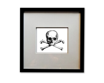 Skull Engraving print