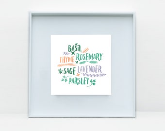 Herbs print