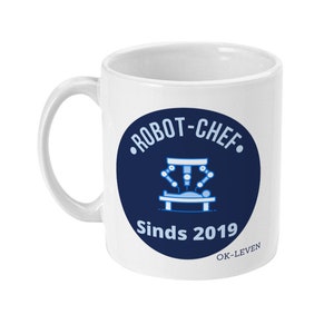 Personalized Robot Chef Mug - The Perfect Cup for Culinary Tech Enthusiasts