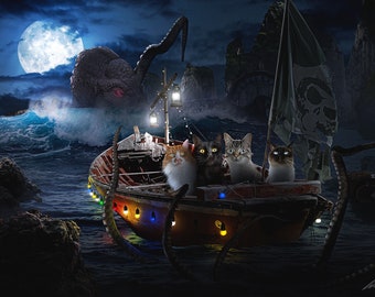 Custom Pet Portrait: Detailed Mystery Photoshop Edit