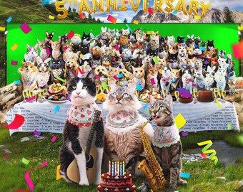 Personalized Pet Birthday Photo Montage: Custom Celebration Edit