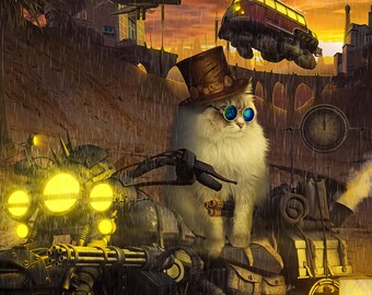 Custom Pet Portrait: Unique Photoshop Edit Montage