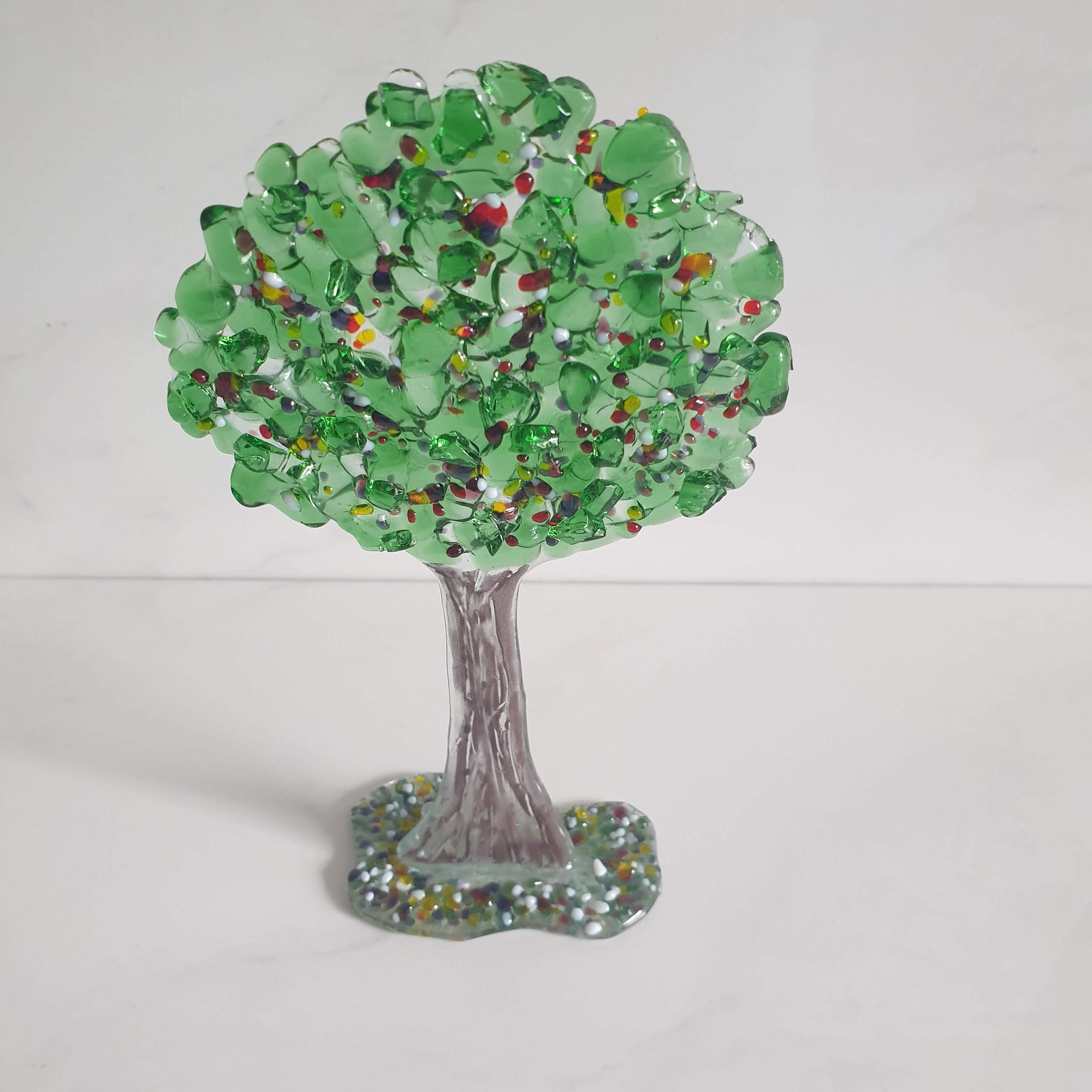 Freestanding Glass Tree with Blossom Etsy